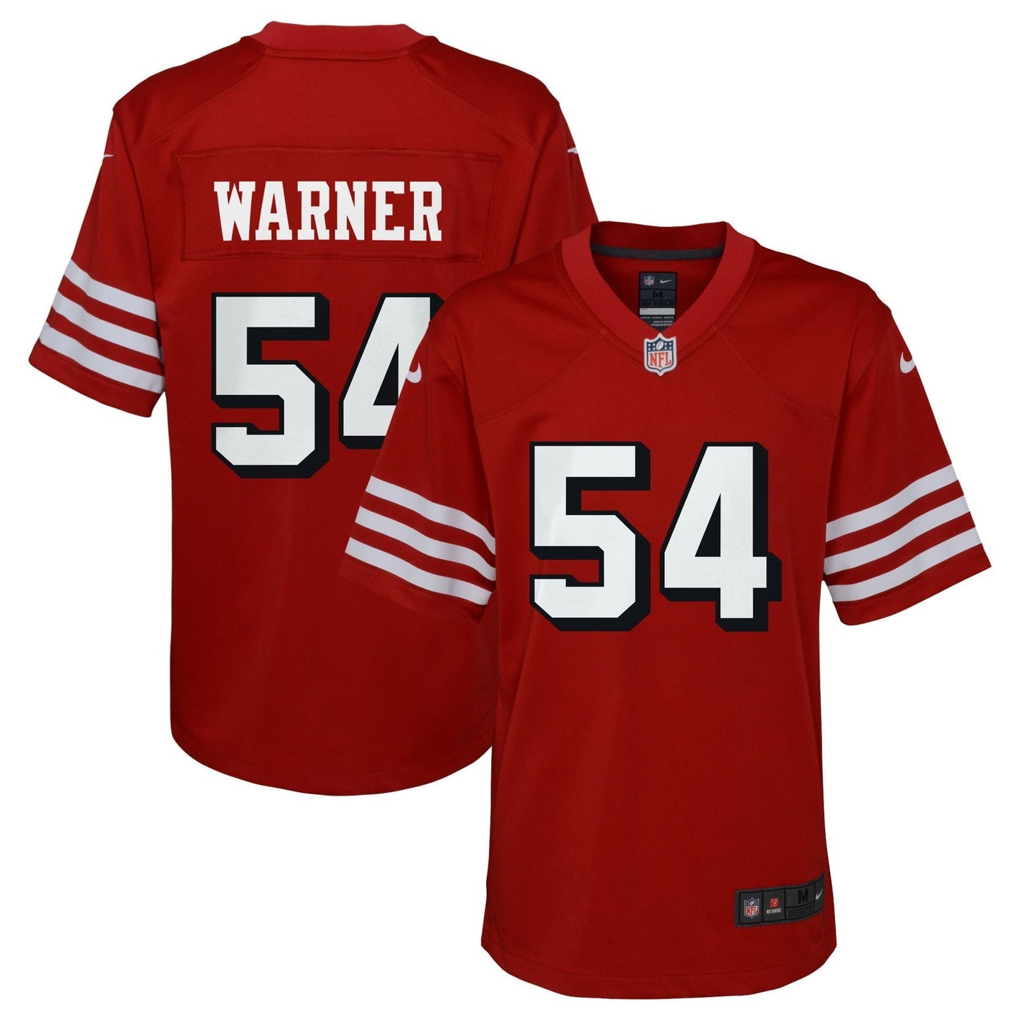 Youth Nike Fred Warner Scarlet San Francisco 49ers Game Jersey