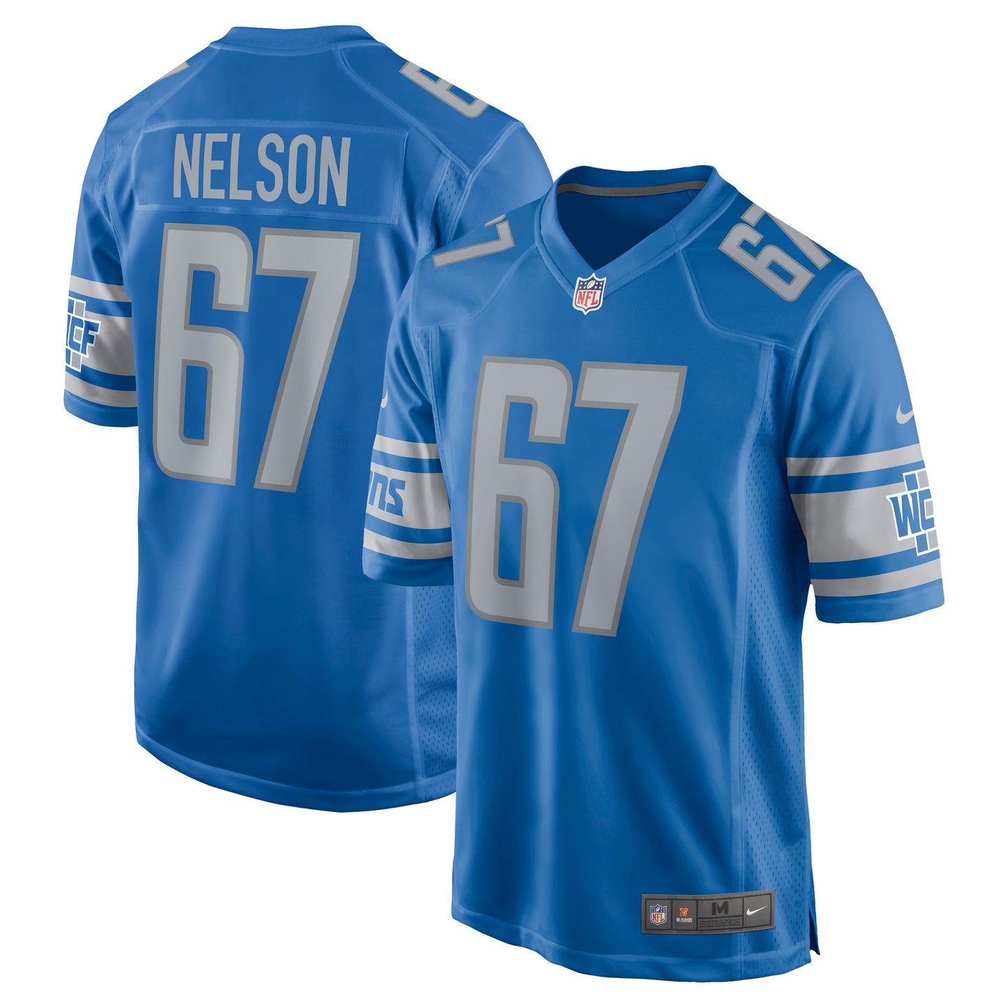 Matt Nelson Detroit Lions Nike Game Jersey - Blue