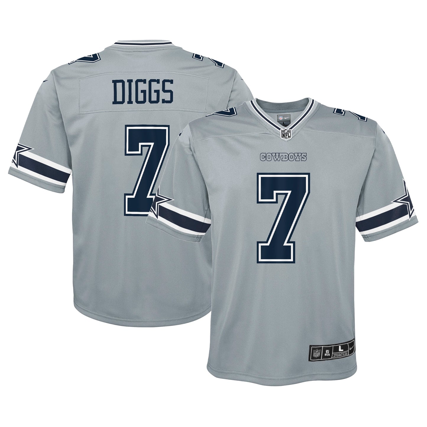 Trevon Diggs Dallas Cowboys Nike Youth Inverted Game Jersey - Silver