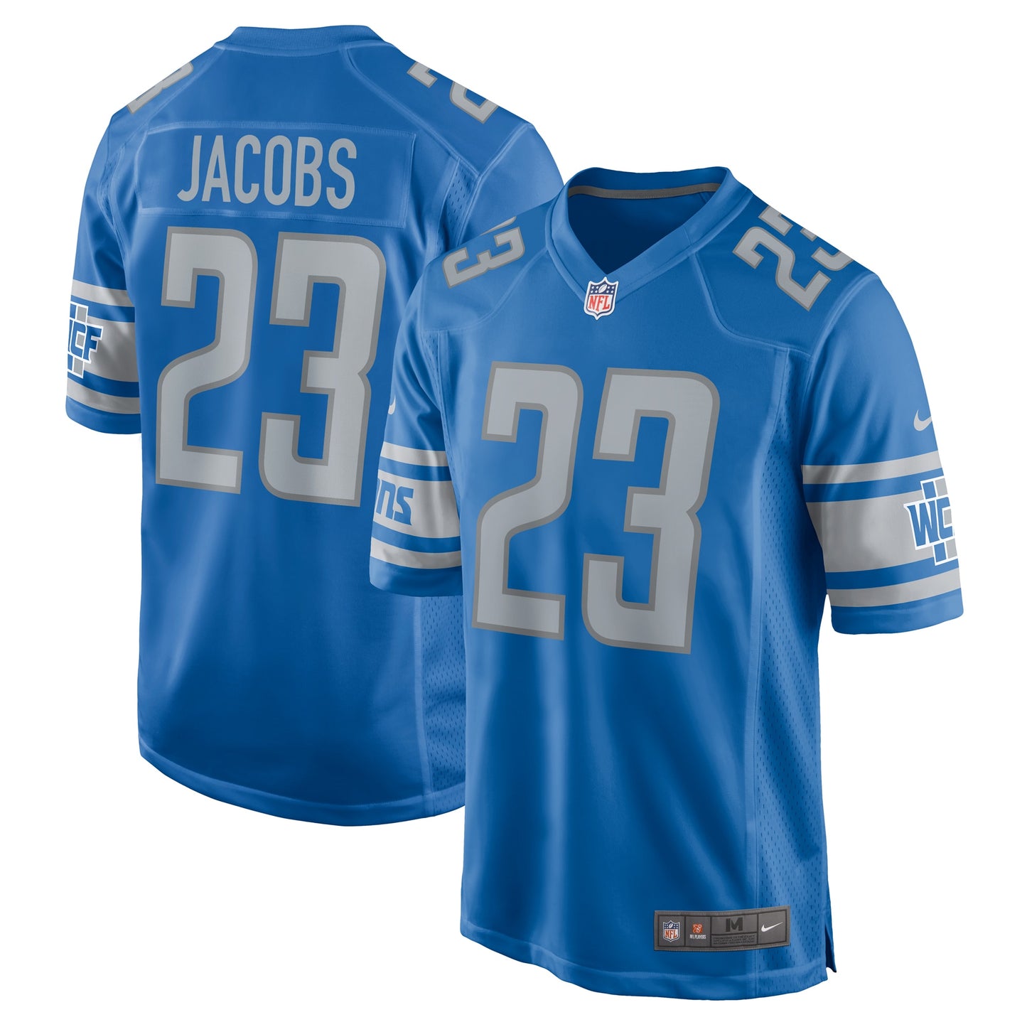 Jerry Jacobs Detroit Lions Nike Team Game Jersey -  Blue