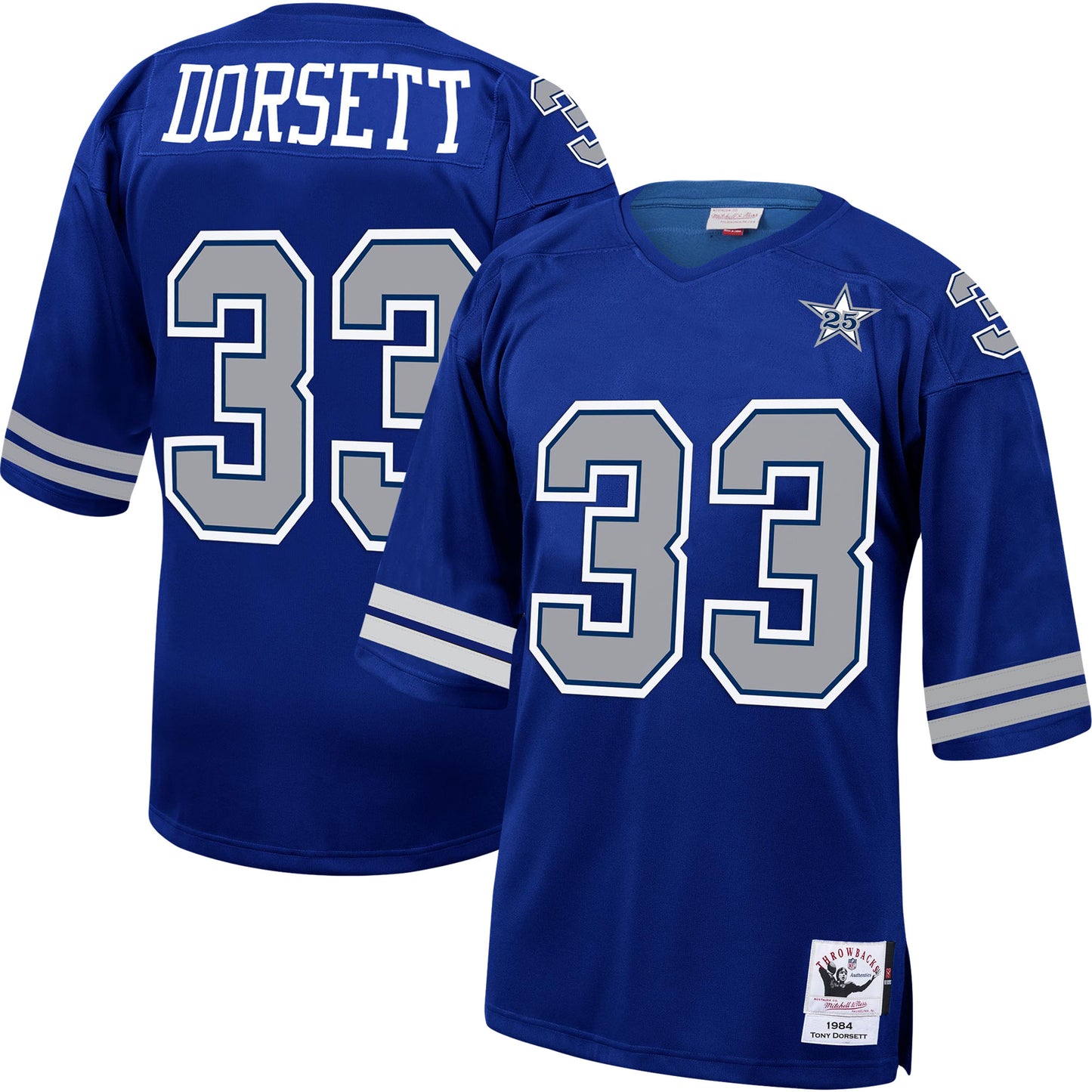 Tony Dorsett Dallas Cowboys Mitchell & Ness 1984 Authentic Retired Player Jersey - Royal