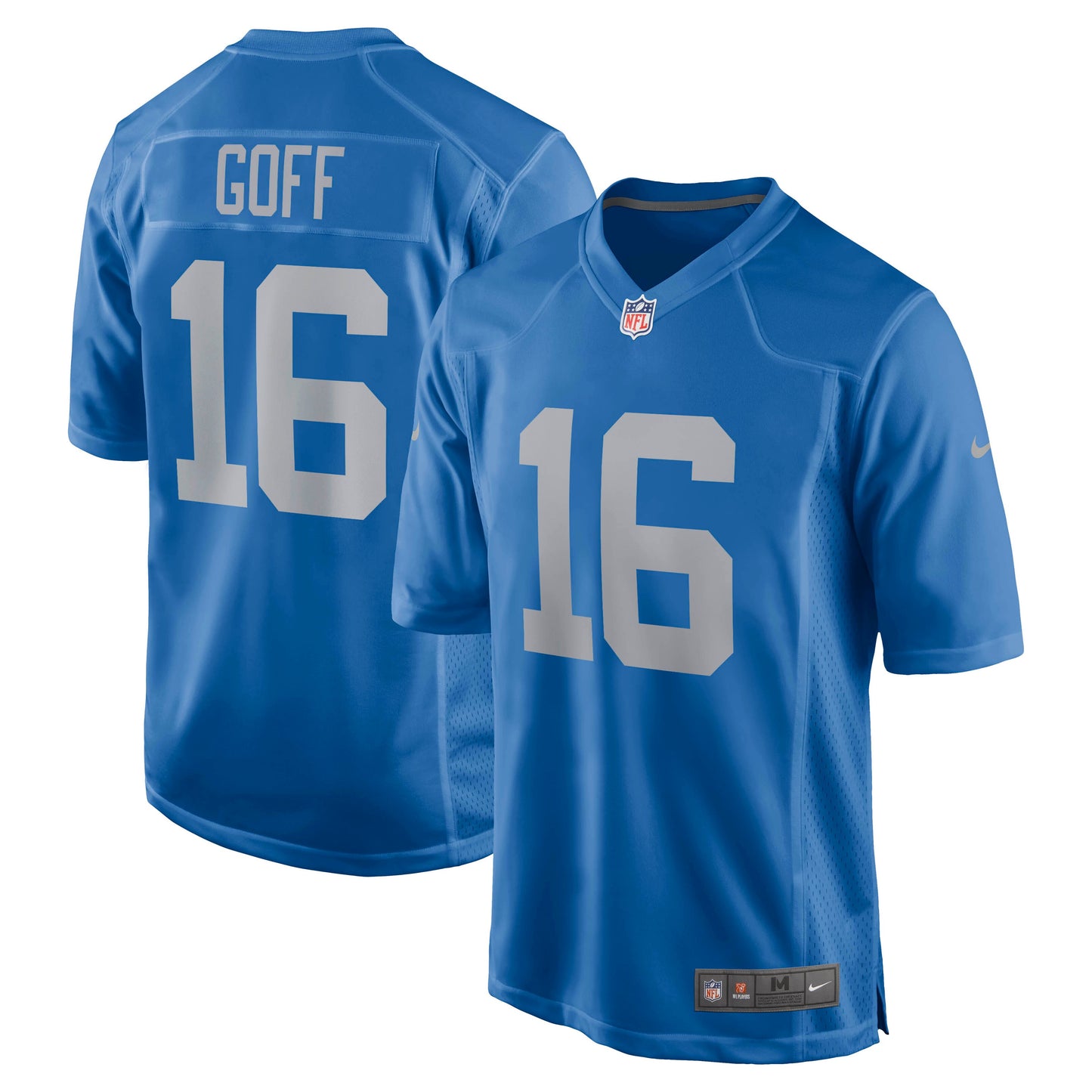 Jared Goff Detroit Lions Nike Game Player Jersey - Blue