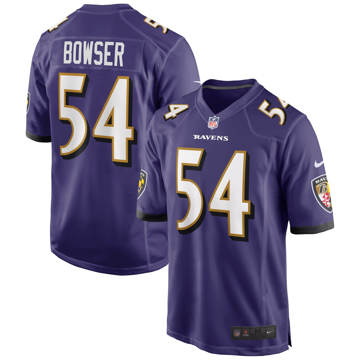 Tyus Bowser Baltimore Ravens Nike Game Player Jersey - Purple