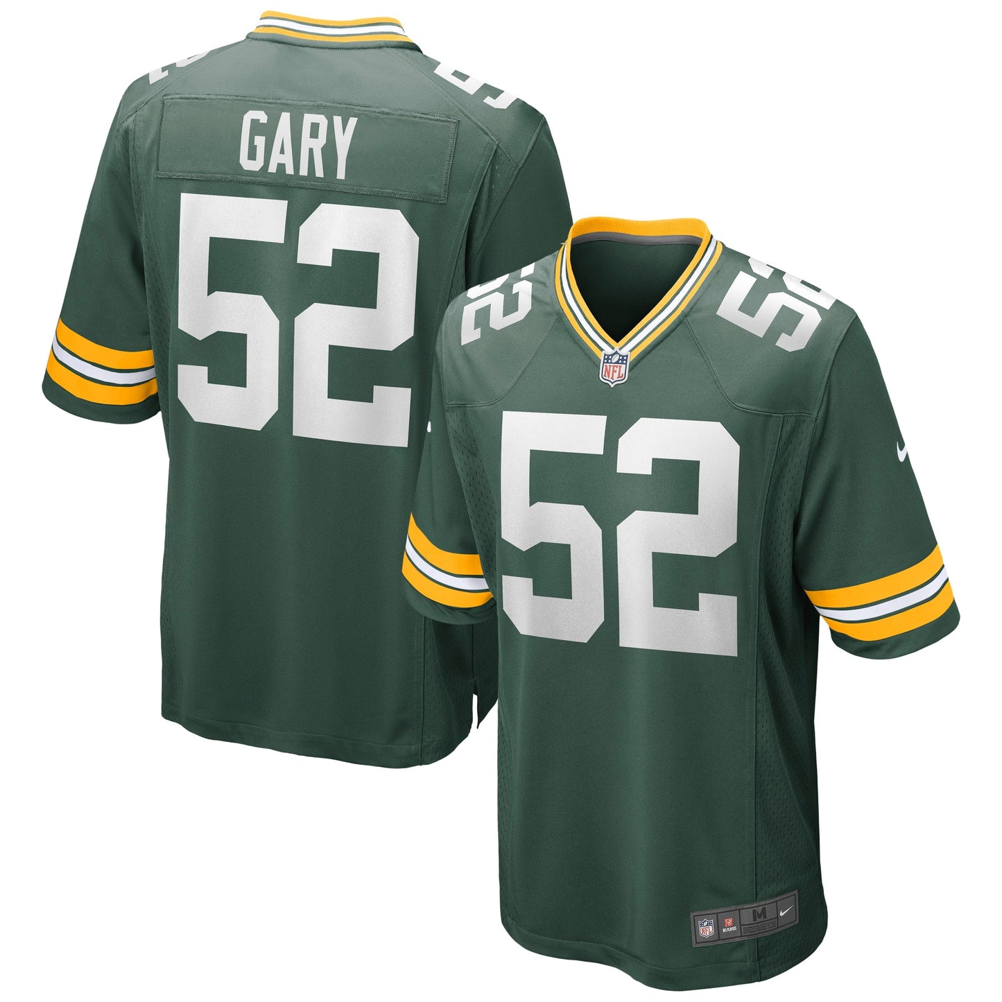 Men's Nike Rashan Gary Green Green Bay Packers Game Jersey